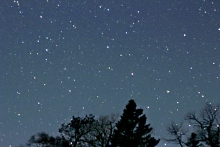 初めて撮った星空（札幌市）